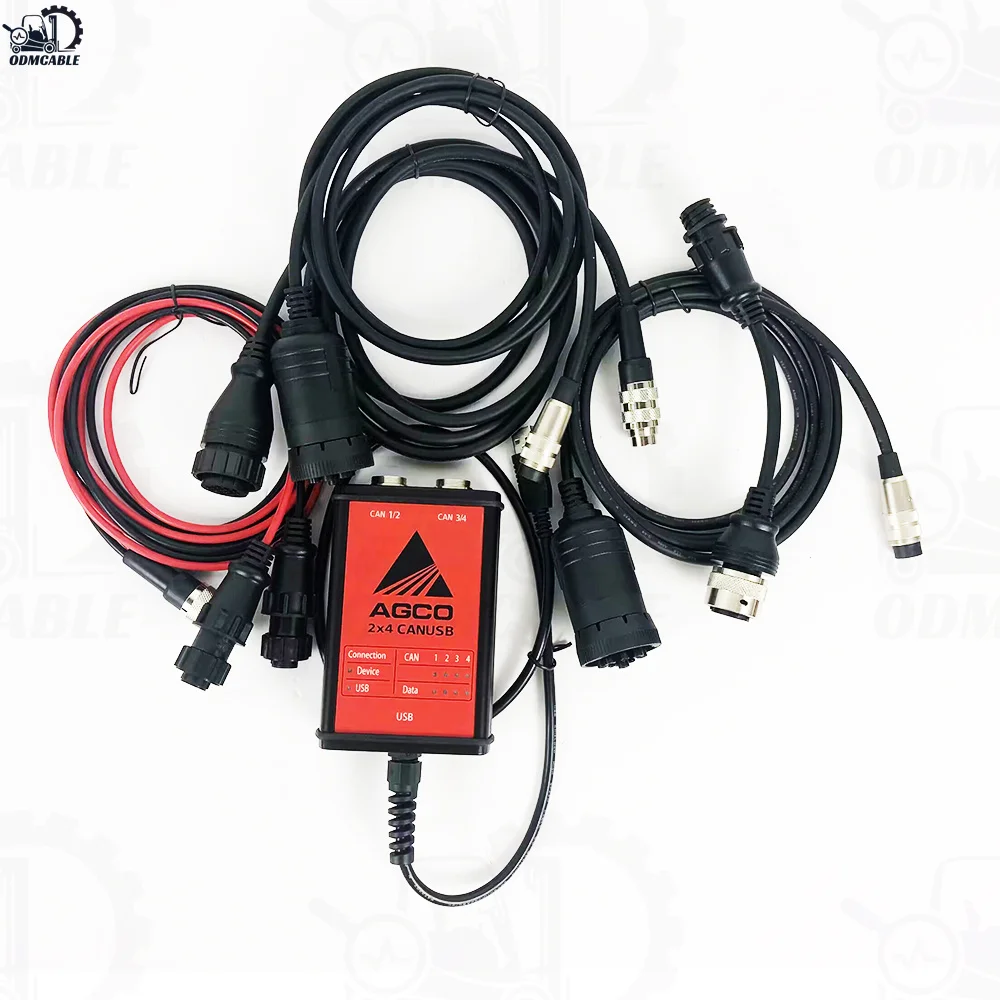 For AGCO OEM Massey Interface Electronic Diagnostic Tool use for AGCO CANUSB EDT Heavy Duty Agricultural Diagnosis Scan