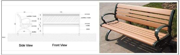 L800mm W400mm H700mm Wooden Flower Pots