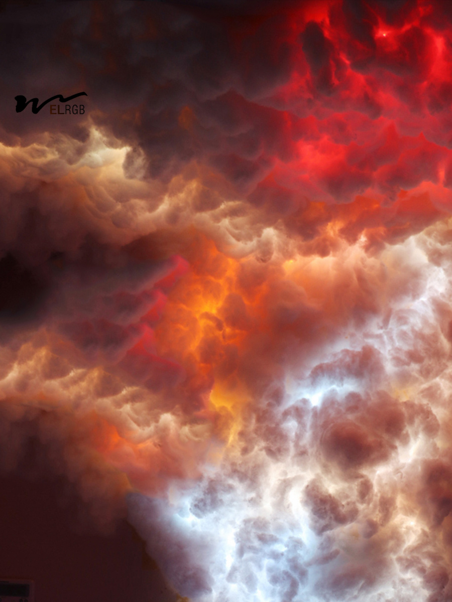 Thunder Cloud Lamp with RGB Self-Adhesive Flash Light and 50000-Hour Working Lifetime