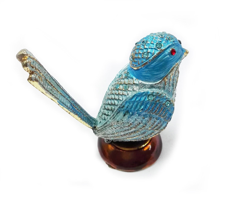 beautiful bird metal pewter jewelry box animal bird trinket boxes
