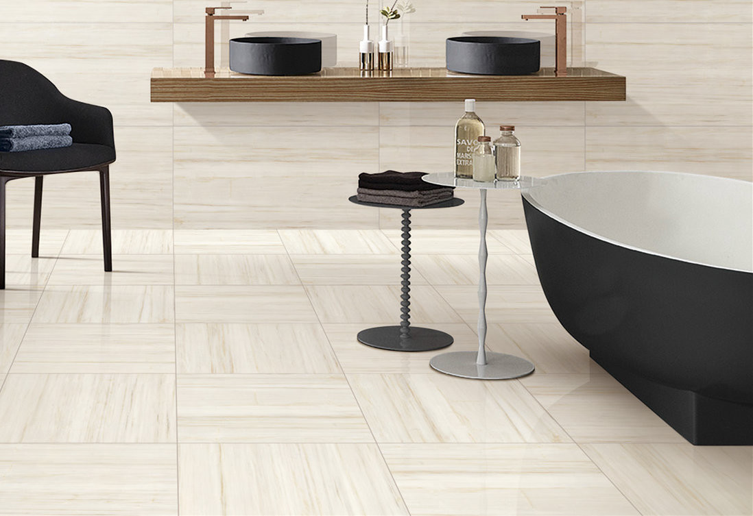 400x800 Mm Modern Porcelain Tile That Looks Like Stone / Modern Bathroom Tiles