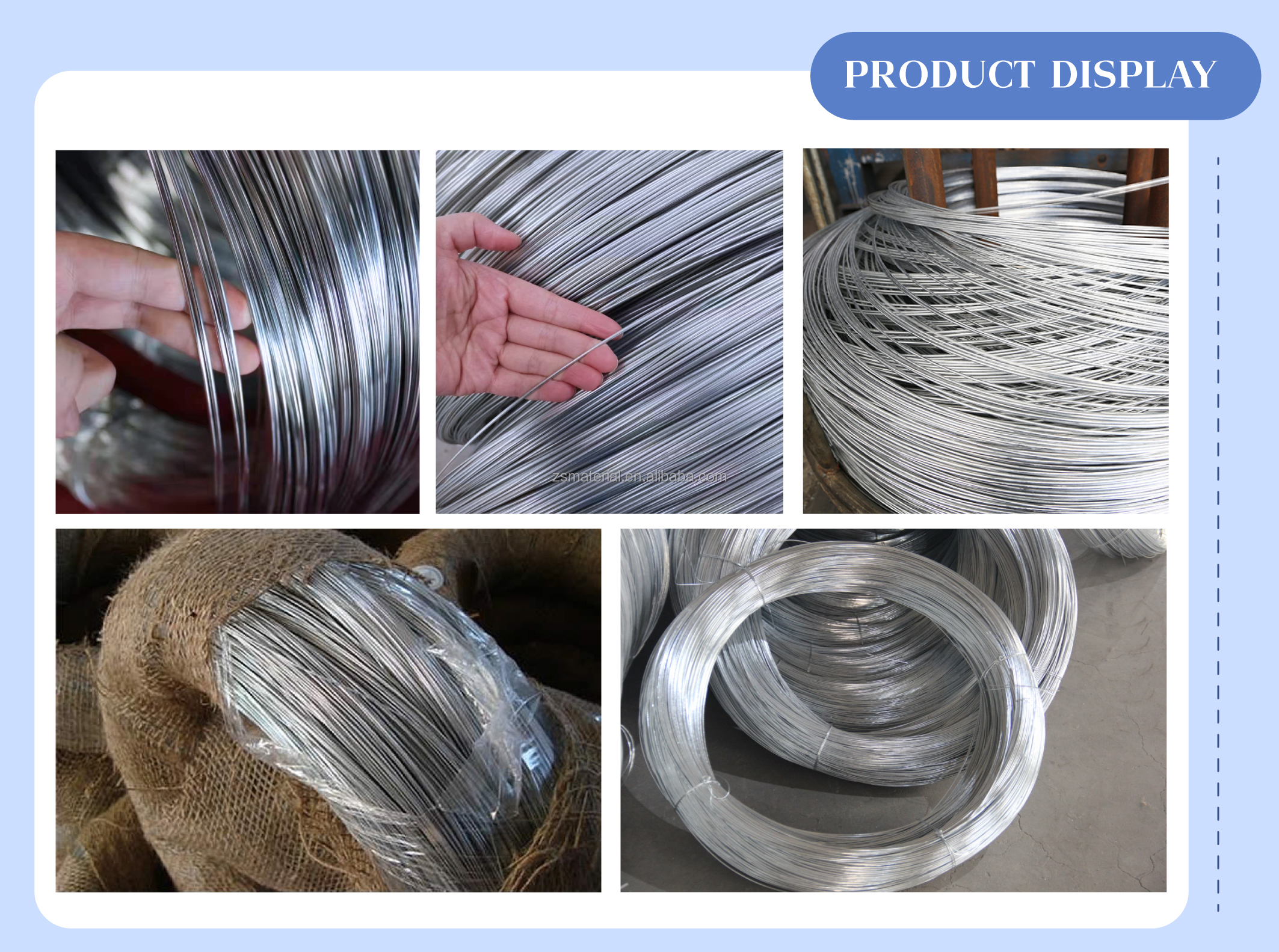 Galvanized Steel Wire 8mm in ASTM Standard from Professional with Q195/Q235/SAE1006/SAE1008 Grade