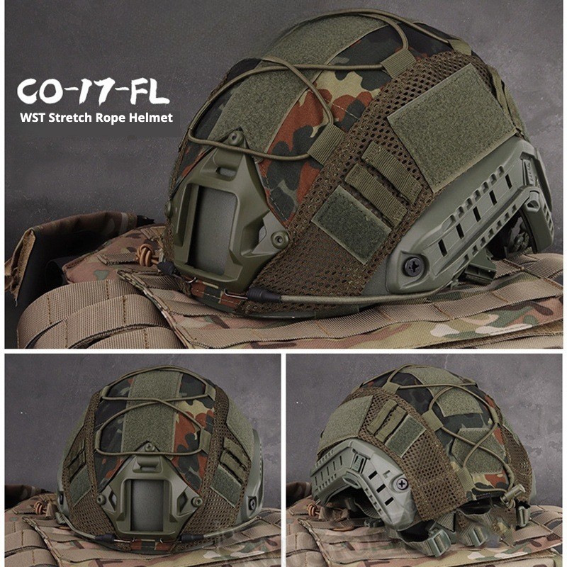 Military Enthusiast Tactical Helmet FAST MICH Camouflage Field Rail Helmet for Airsoft Real - life CS Riot Prevention and Outdoor Equipment