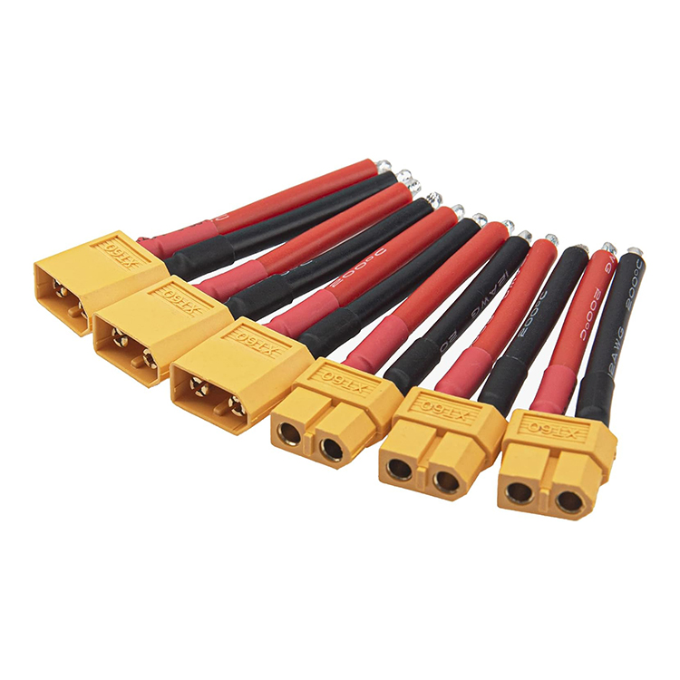 High Quality XT60 Male Female Plug Connector 12AWG Silicon Wire Lead Extension Cable for RC Lipo Battery FPV Racing Drone
