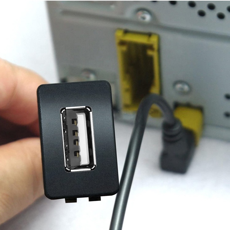 Snap Socket Dashboard Panel Male to Female USB Flush Mount Extension Cable