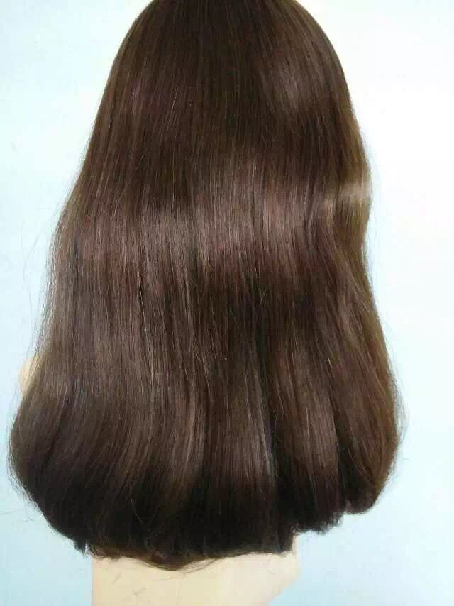 Factory Price 18 Inch Color #6 Unprocessed European Human Hair Jewish Wig Kosher Wig