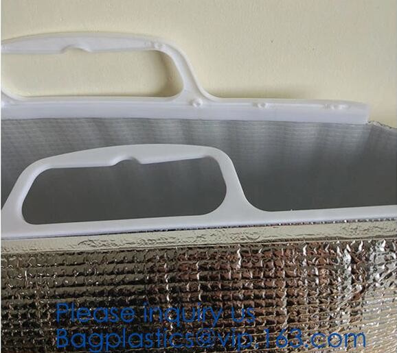 custom bulk waterproof large soft folding food delivery picnic lunch tote grocery cooler bag aluminum foil thermal bags