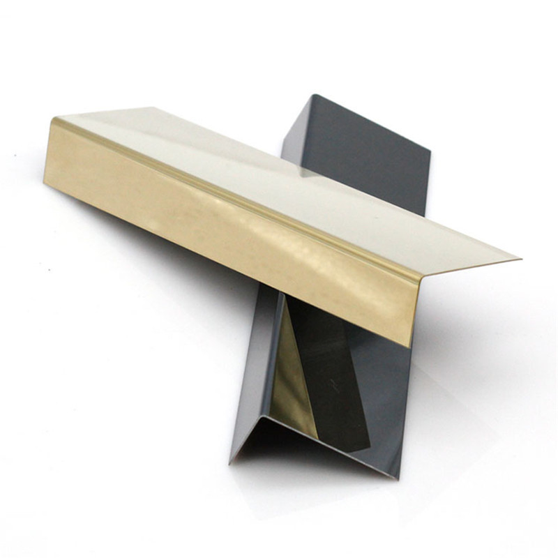 polished stainless steel angle trim brushed L shaped metal trim