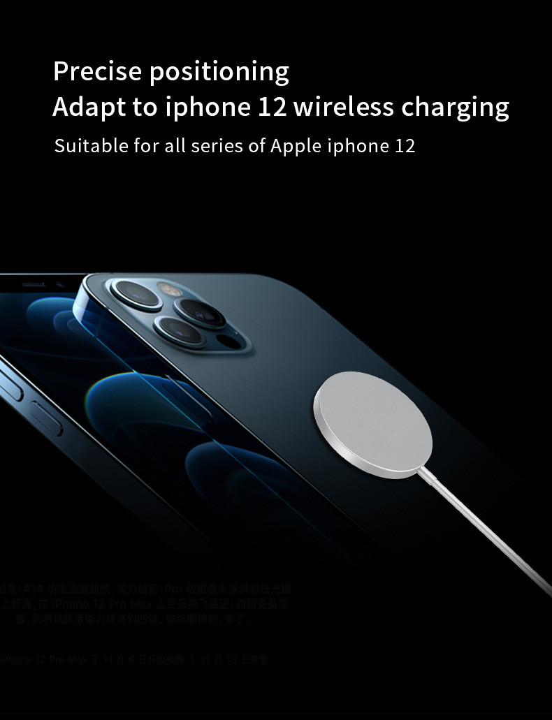 Type C Flat Magsafe Wireless Charger Charging Pad Compatible Iphone 13