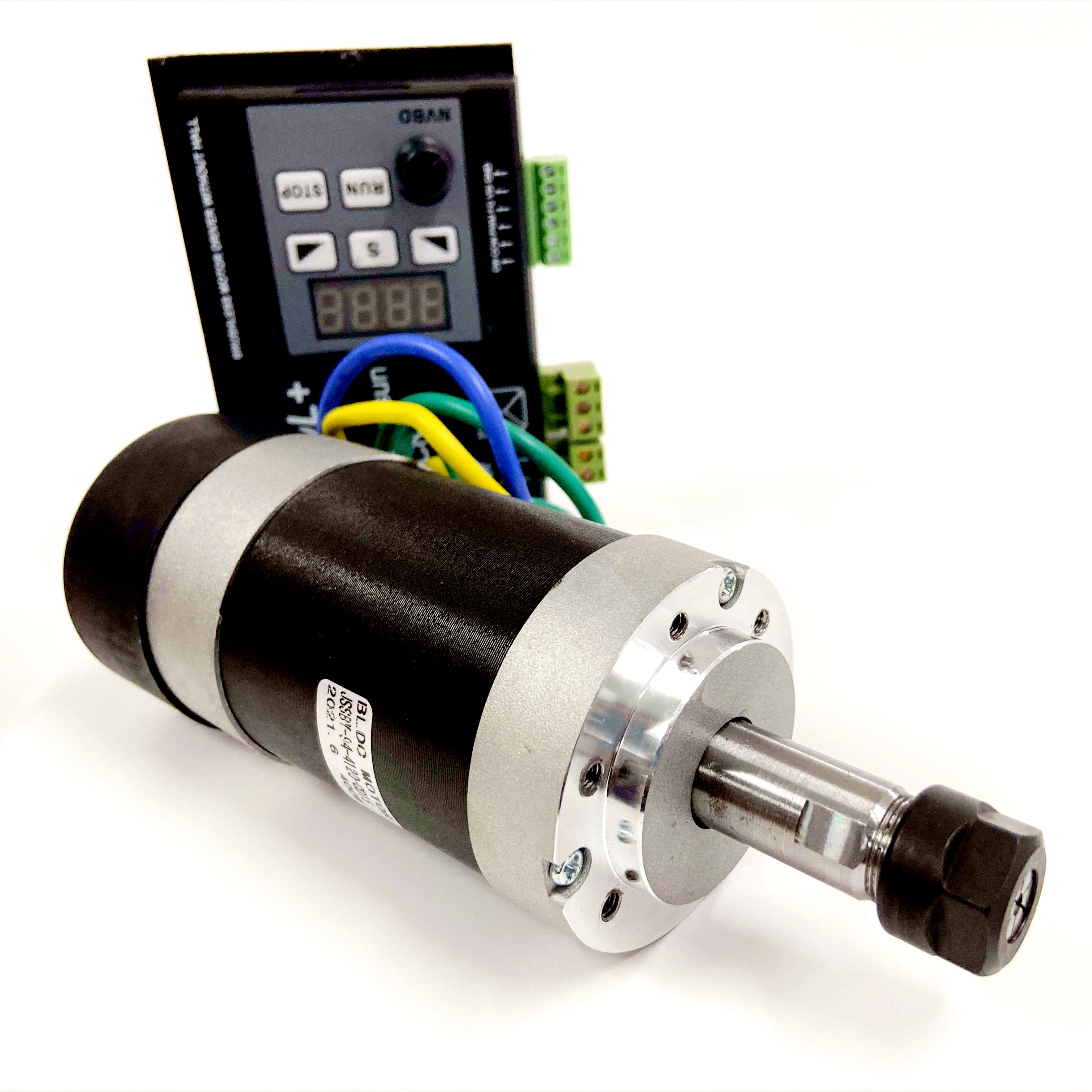 Brushless Dc Motor CNC 48V 400W 12000rpm JSSBY-90-4120-CD15 0.4N high torque