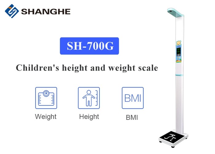 Ultrasonic 200kg 210cm Height And Weight Balance For Children