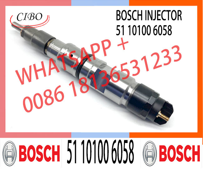 New Diesel Engine Fuel Injector 0445120068 Common Rail Injector 0 445 120 068 51 10100 6058 For Man