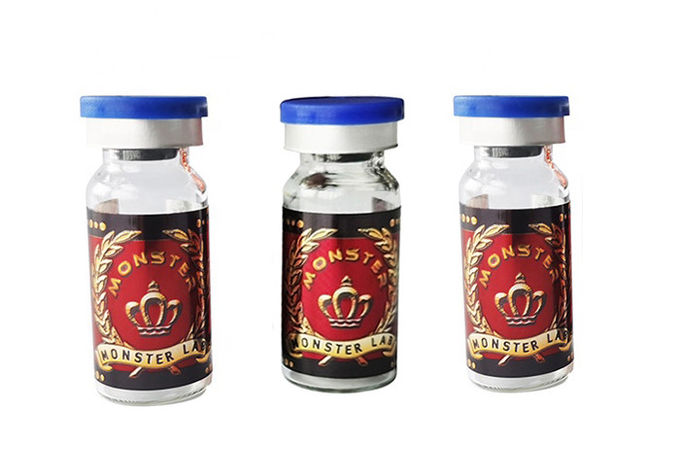 Full color printed glossy self adhesive vinyl PP PE PET pharma 10ml vial label