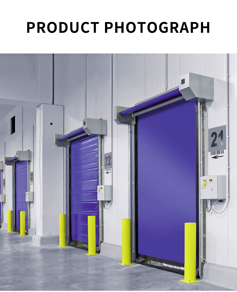 Cold Storage High Speed PVC Roll Up Rapid Shutter Zipper Doors Door 304 Stainless Steel Material Insulation Yes and Manual/Automatic