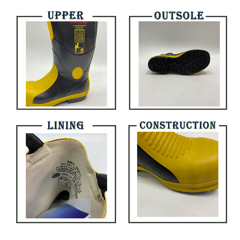 Emergency Fire Proof Firefighter Safety Shoes Boots for Fireman