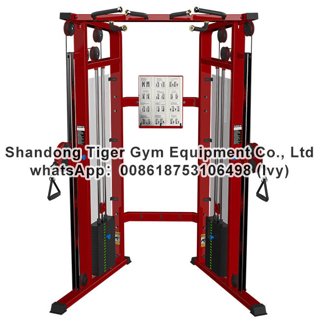 Single Station Gym fitness equipment machine Dual Pulley System exercise machine