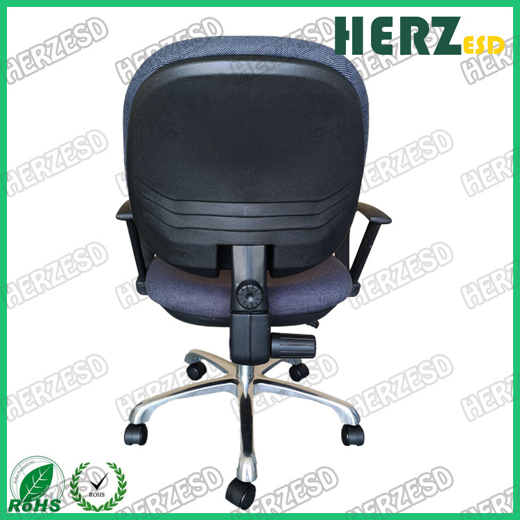 Fabric Surface ESD Safe Chairs Grey Color For Electronic Office / Workshop