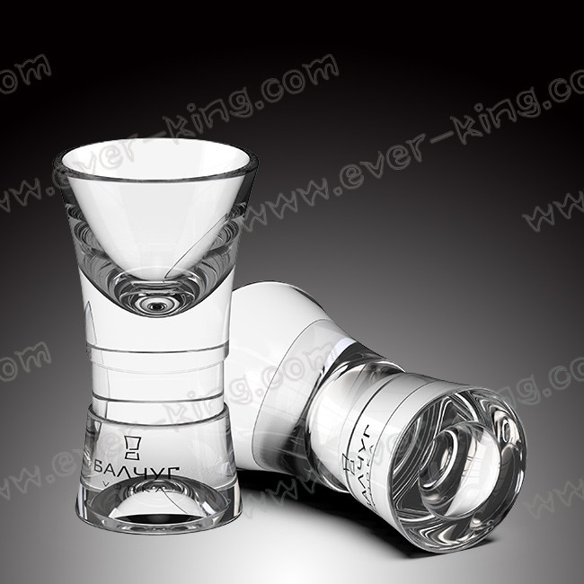 50ml Hot Sale Heavy Bottom Bullet Shape Shot Glass Cup