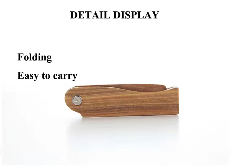 Comfortable Men's Foldable Beard Comb Folding Pocket Beard Comb SGS Certified