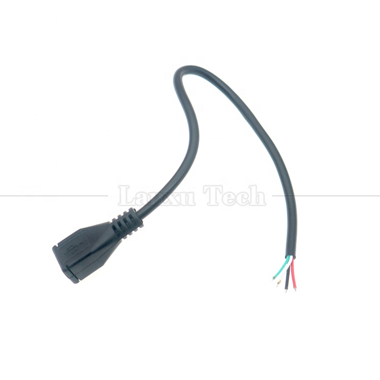 OEM Data Charging Micro b 5 PIN USB Male Female to Open 2 4 Cores Bare Wires Pigtail Cable