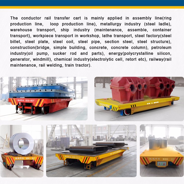 custom battery propelled rail turntable transfer car