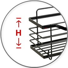Removable Griddle BBQ Caddy Organizer For All Blackstone 17" 22" 28" 36" Space Saving Storage for Grilling Tools