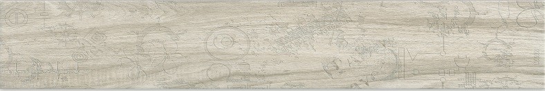 8" X 48" Size Old Wood Design Indoor Porcelain Tiles / Inkjet Printing Wood Porcelain Tile