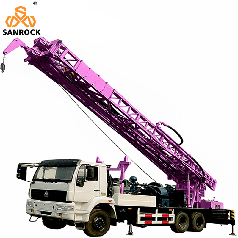Truck Mounted Deep Water Well Drill Rig With Mud Pump 1000m