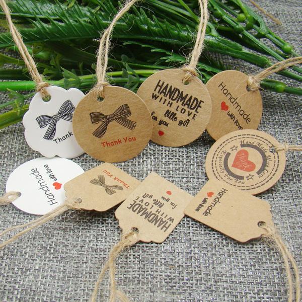 Custom Brand Logo Hangtag Paper Clothing Hang Tag
