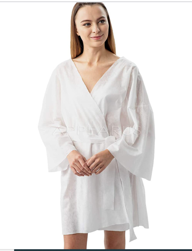 Disposable Nonwoven Kimono Japan Men Women Clothing PP Material White Black Gown Hair-Dress Uniform For Massage Nylon