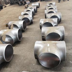 China Jis B2220 Carbon Steel Seamless Pipe Sch40 6 Equal Tee 180mm on sale