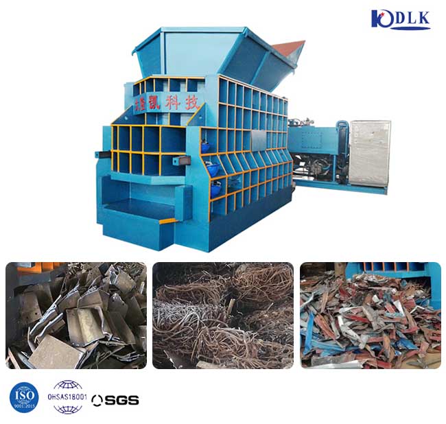 PLC Scrap Metal Baler Machine For Automobile Recycling Plant
