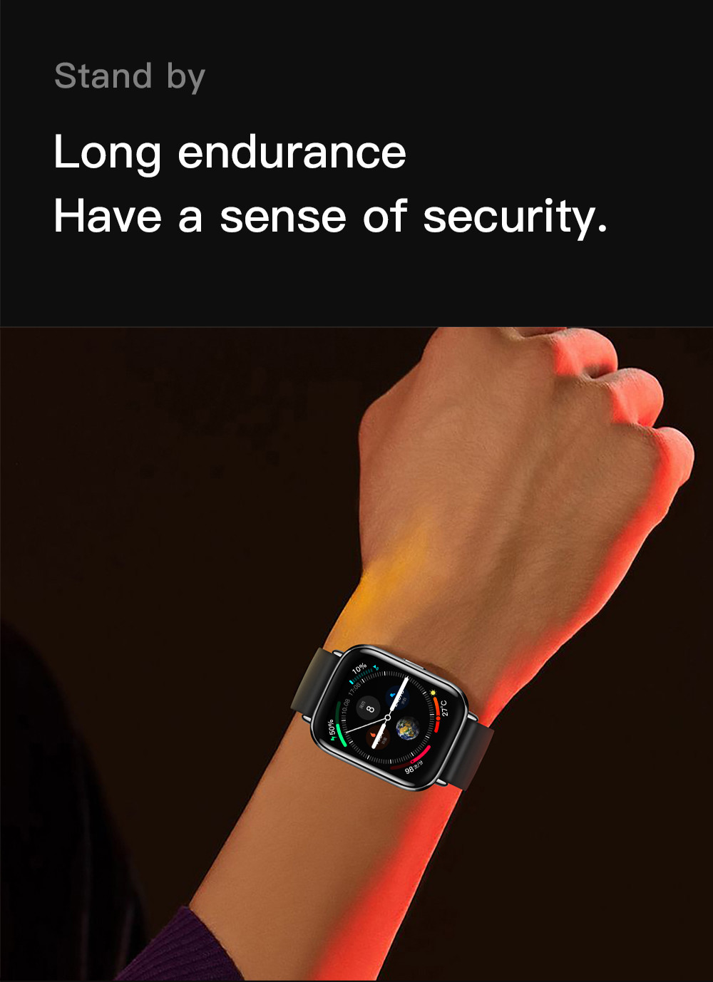 Adult Touch Screen Smartwatch Android 4.4 1.69in Full Screen