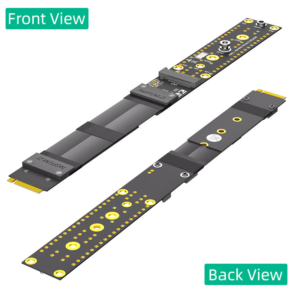M.2 NGFF Key M NVMe SSD Extension Cable Extender PCIe3.0 X4 Full Speed High Speed SSD Desktop Computer Extension Cable
