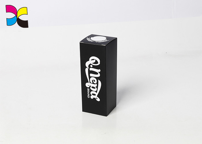 Simple Custom Packaging Boxes Black Color Foldable Matte Paper Lamination