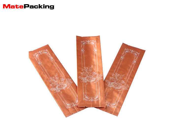 Custom Printing Kraft Paper Coffee Bags , Side Gusset Food Grade Sealable Paper Pouch