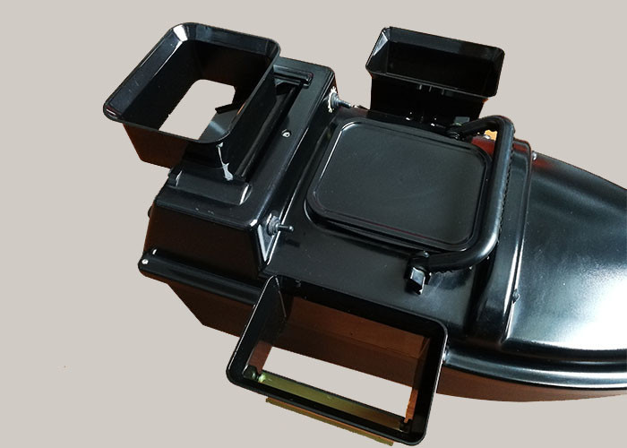 Black shuttle bait boat Style rc model / remote control fishing boat