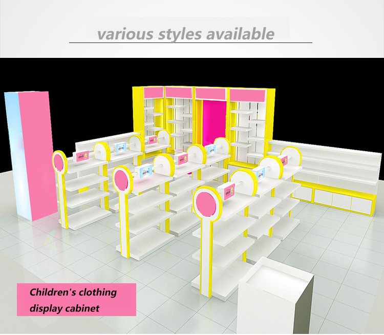 Custom Popular Shanghai Factory Wooden Cabinet for Garment Store Bag Shoes Display Case Brand Store Interior Decoratio