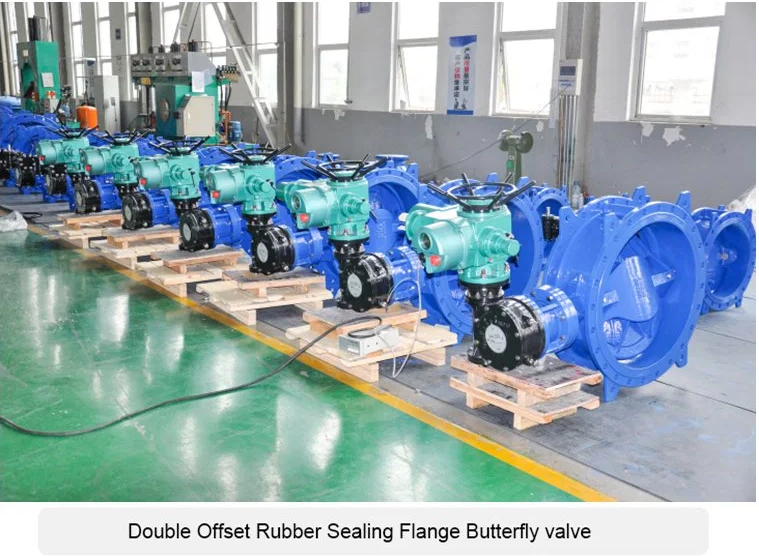 Excellent Ductile Iron EPDM Lined Wras Industrial Control Double Eccentric Flange Butterfly Valve