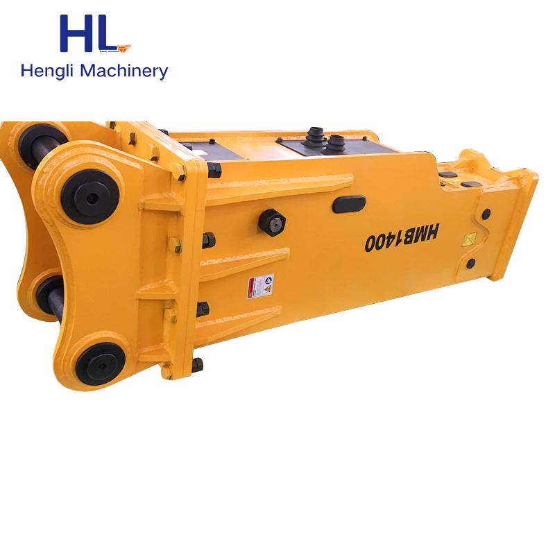 RM140 Mini Excavator Top Type In Chisel 135mm Hydraulic Hammer Rock Road Stone Breaker