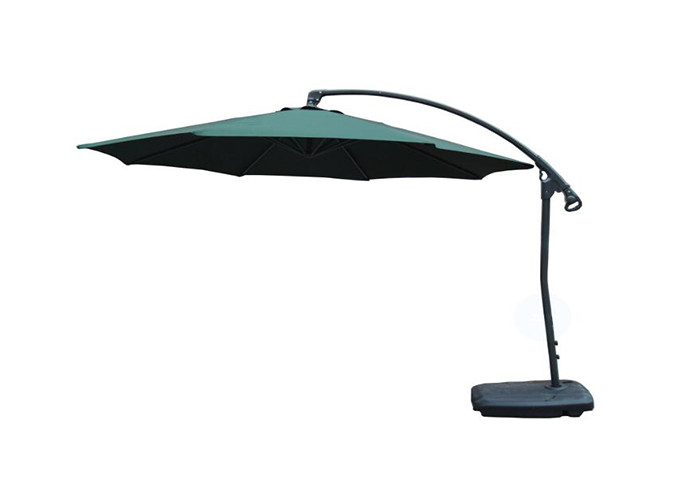 Aluminum 8 Ribs Round Cantilever Parasol Umbrella Sunblock And Strong UV Protection