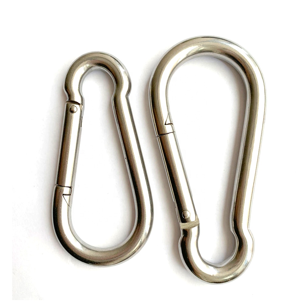 Electrolytic Treatment Technology Stainless Steel DIN5299C Carabiner Snap Spring Hook