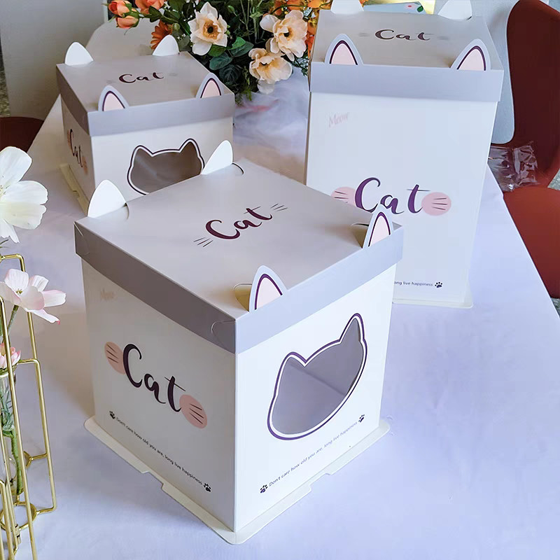 Custom Made Cake Packaging Boxes Matt Lamination And Offset Printing