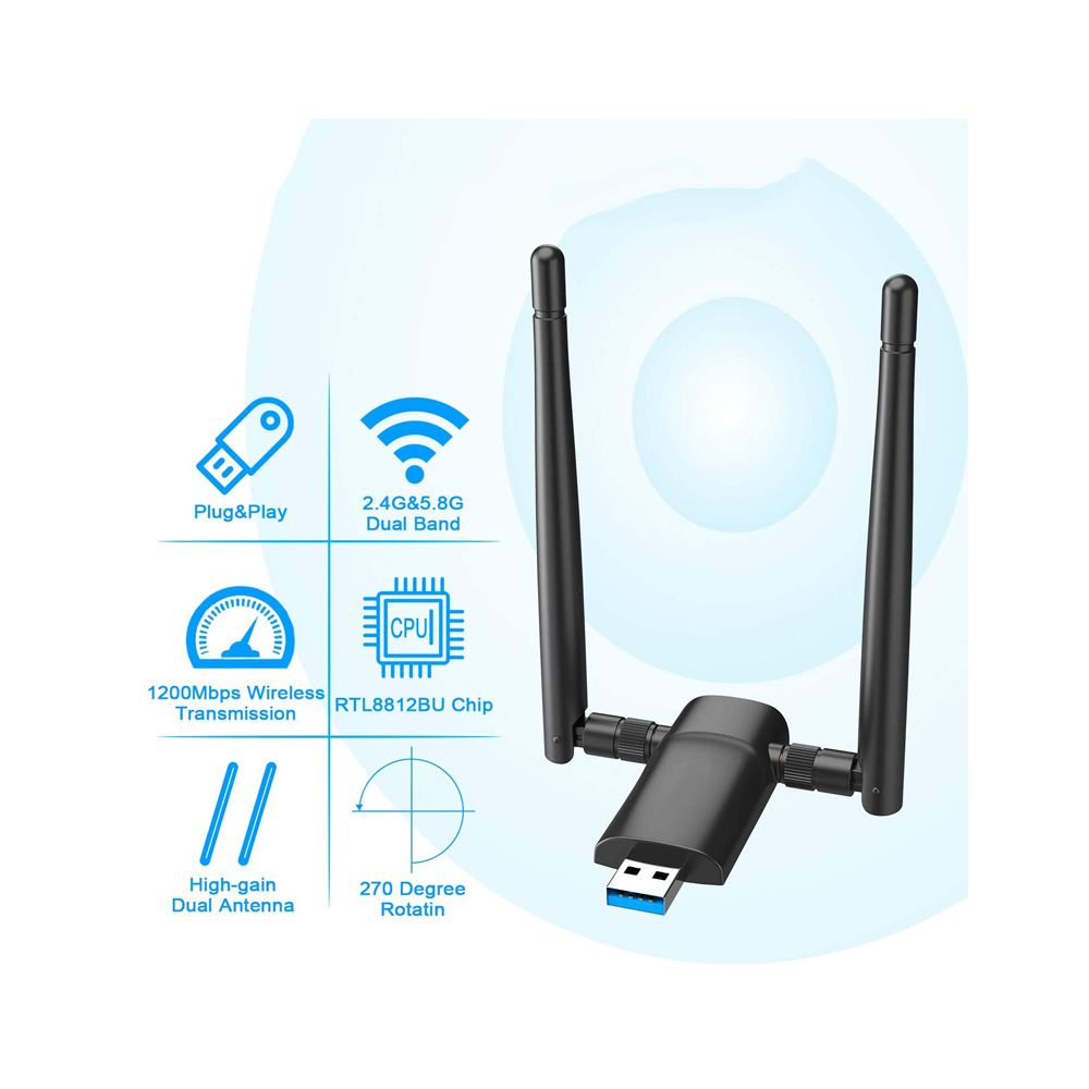 Wireless Mini Dongle Alfa USB WiFi Adapter for LAPTOP Wireless Connectivity Dongle