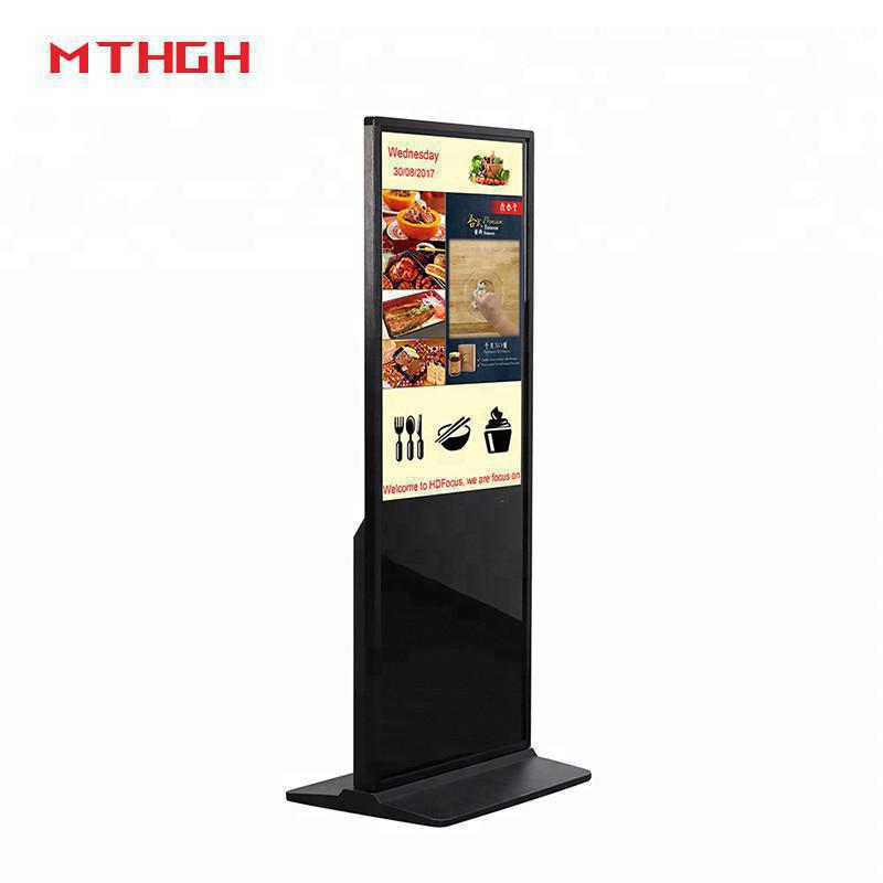 49 Inch Black Floor Standing Digital Signage With W I-FI/Bluetooth/USB Connectivity And Audio/Headphone Outputs 02
