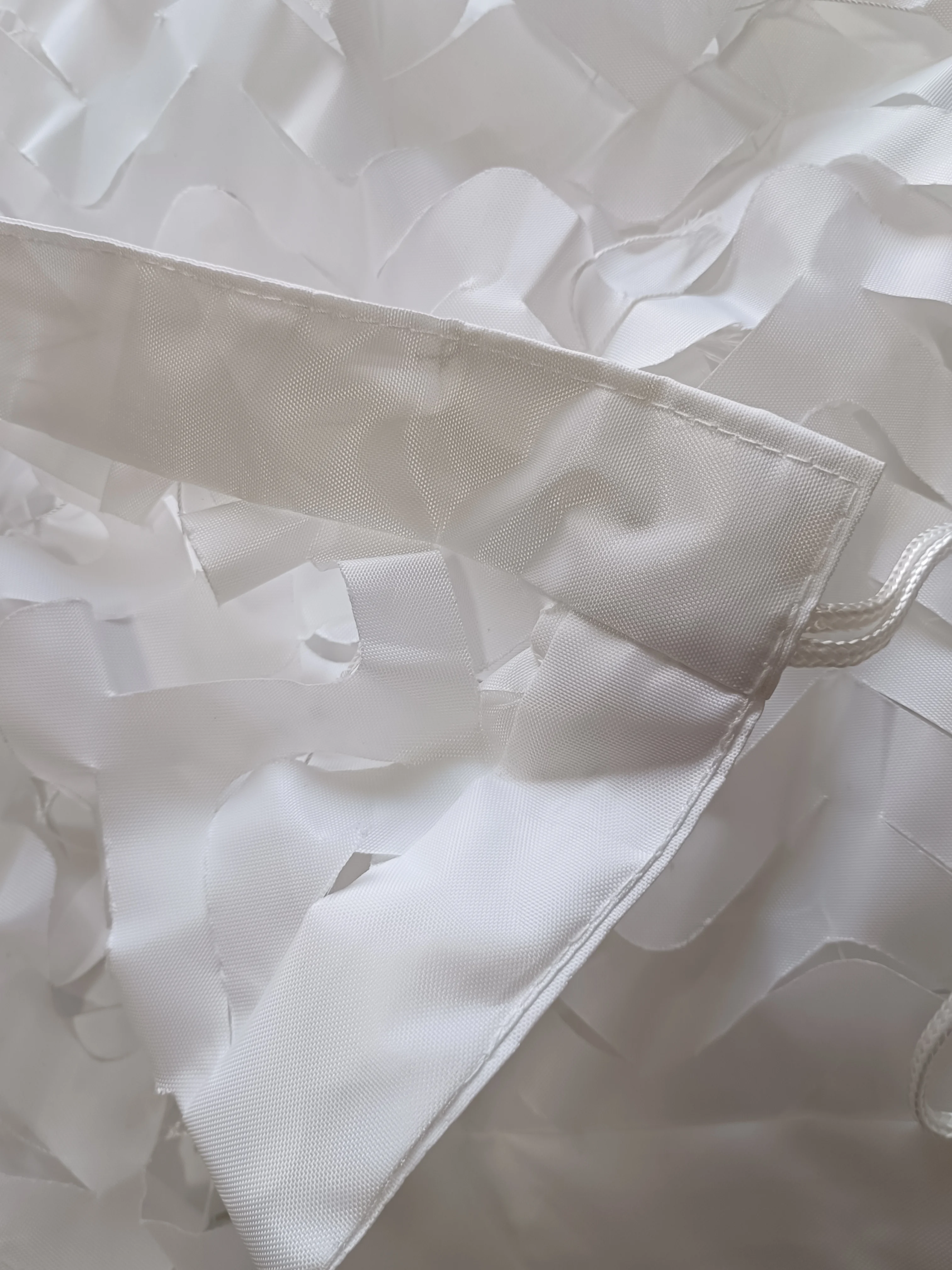 Heavy Duty Unbreakable Rope camouflage net Snow White Color Reversable No Glare Strong Unbreakable White Rope