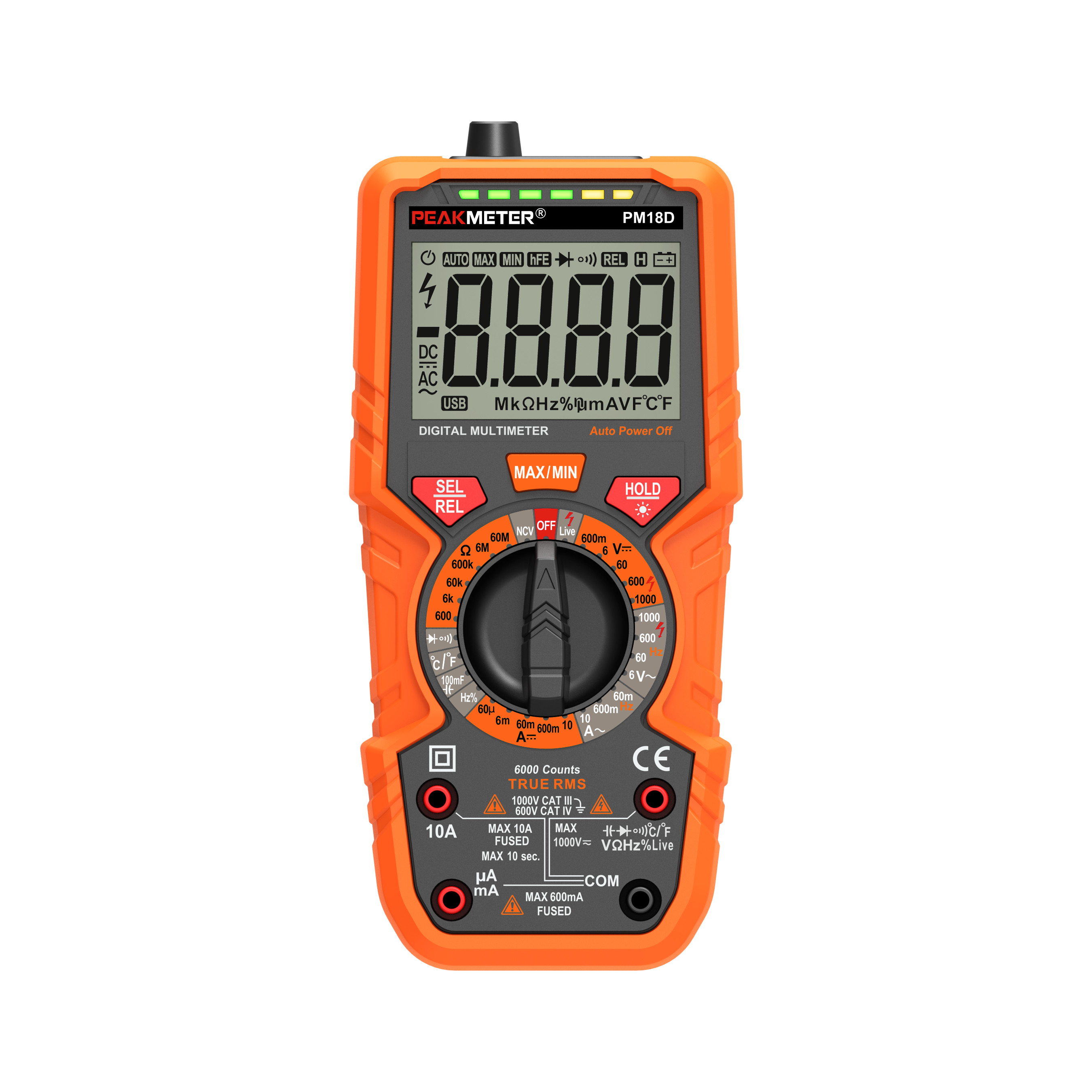 Professional Electric Digital Multimeter Temperature Measurement Meter True RMS Voltmeter