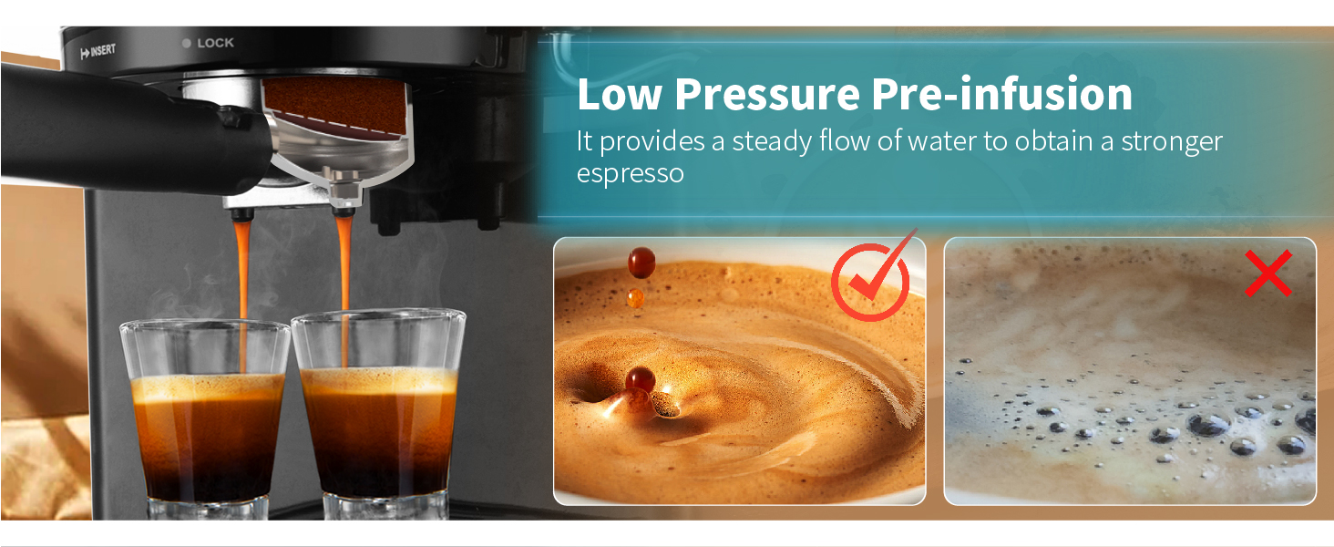 Anbo 20 Bar High Pressure Coffee And Expresso Machine Household