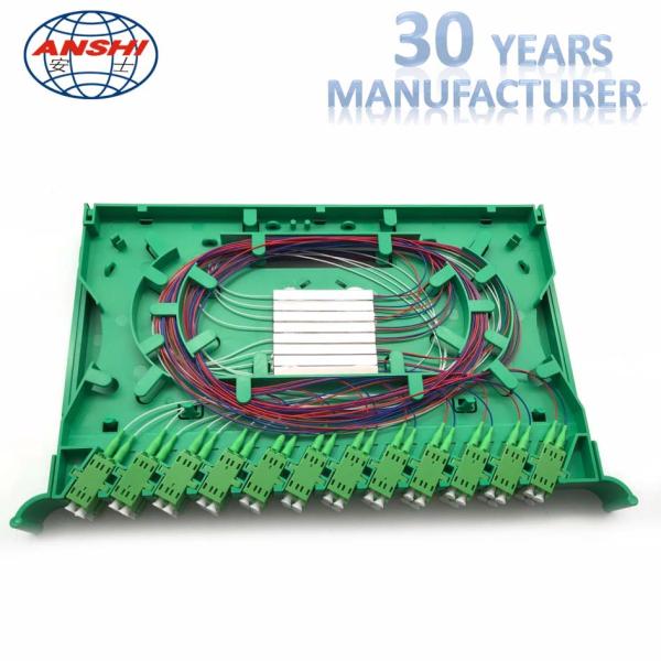 24 Cores 2 Layer Ethernet Distribution Panel High Density Splice Tray Abs Material