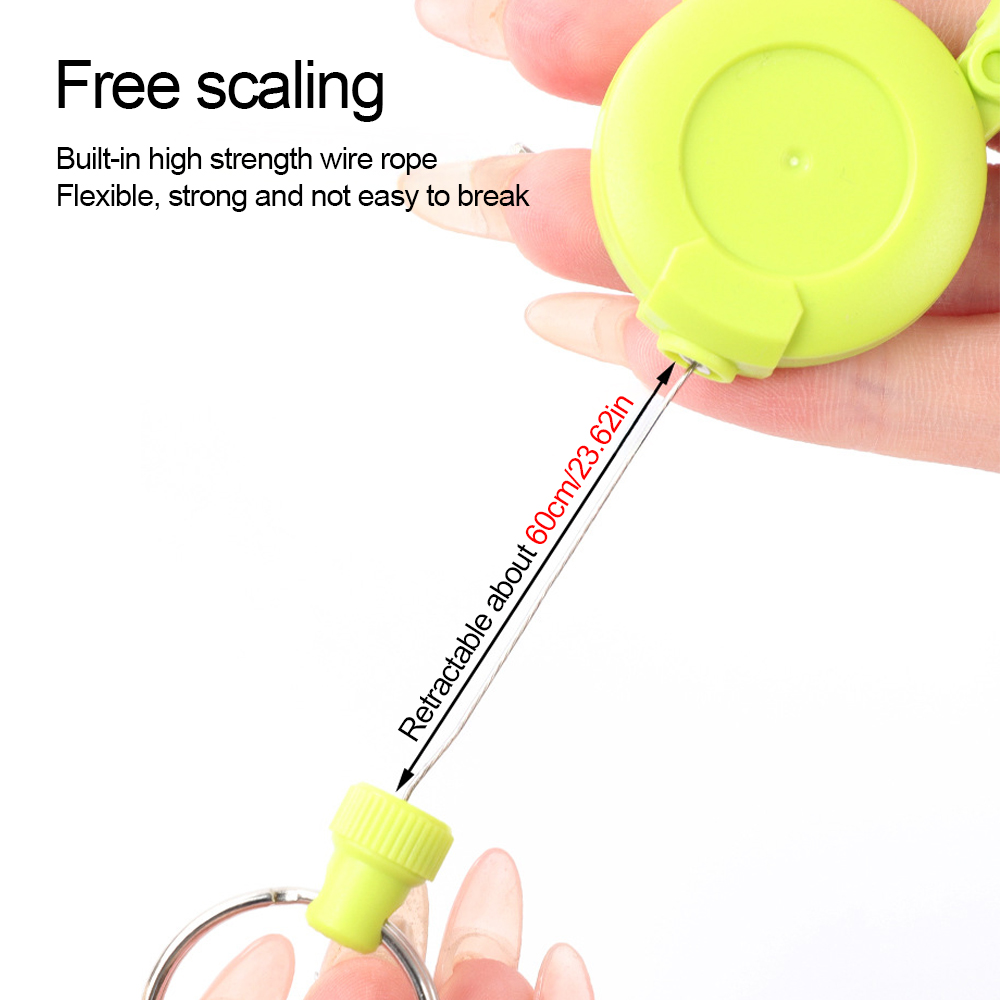 Deyi Badge Reel Retractable ID Tactical ID Key Ring Outdoor Assorted Colors
